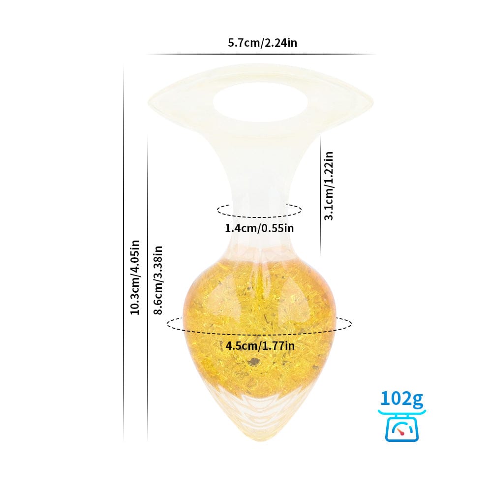 Love-shaped Crystal Wearable Butt Plug for Anal Sex
