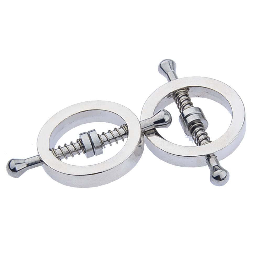 BDSM Metal Adjustable Nipple Clamps Set for Sex Games - Lurevibe