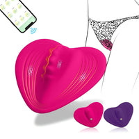 Heart-Shaped Invisible Wireless Remote Control Wearable Vibrator - Lurevibe