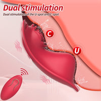 Rose Wearalbe Clitoral Massage Vibrator with Panty & Remote Control - Lurevibe