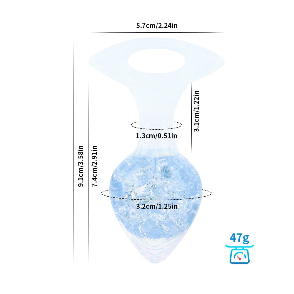 Love-shaped Crystal Wearable Butt Plug for Anal Sex