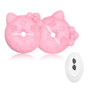 Kitty Cat Nipple Clamp Vibrators Breast Massager with Remote Control - Lurevibe