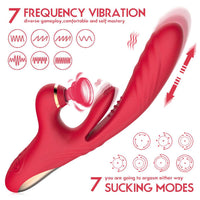 Lurevibe - 7-Frequency Expansion Suction Pulsation Female Vibrator - Lurevibe