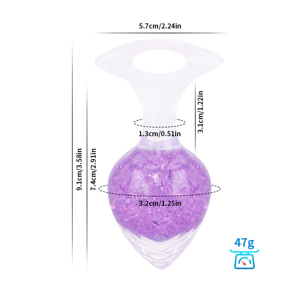 Love-shaped Crystal Wearable Butt Plug for Anal Sex