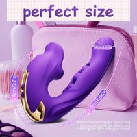 Rose Muncher Clitoris Biting Rolling Ball G Spot Vibrator - Lurevibe