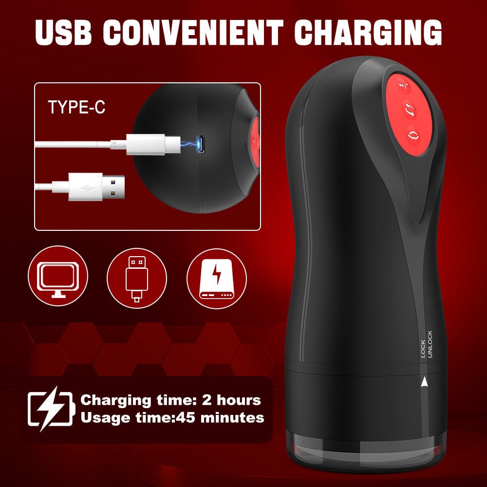 3 Swirling 5 Tightening 10 Vibration Male Blowjob Stroker - Lurevibe