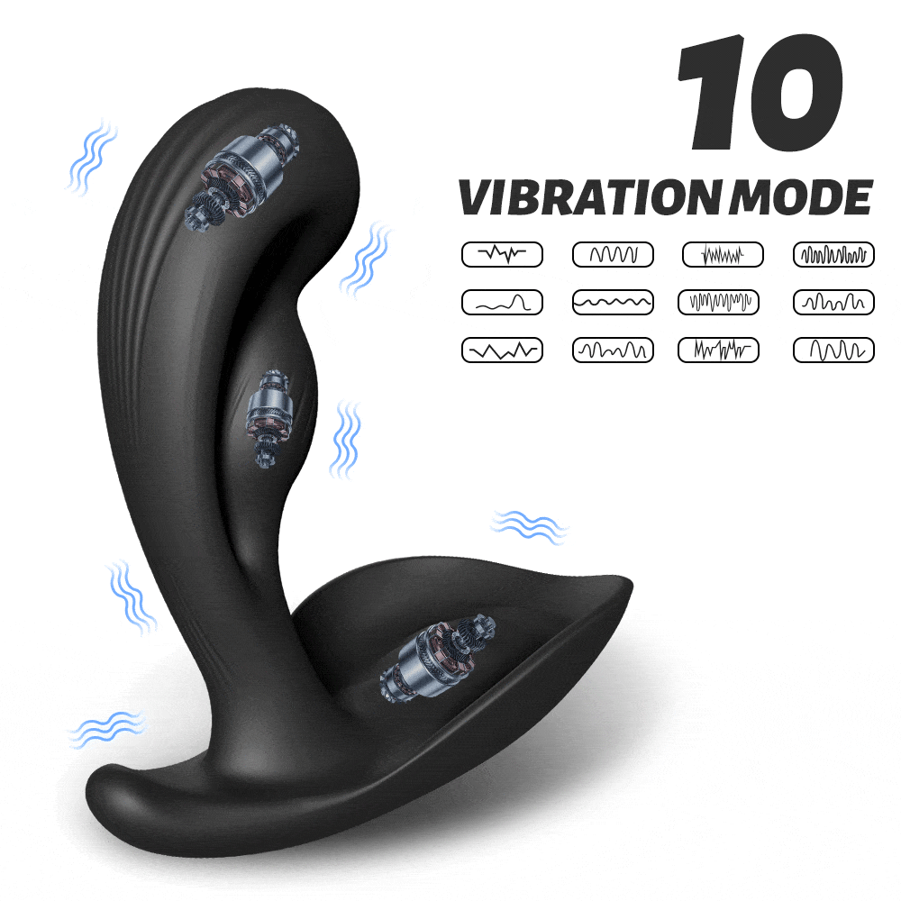 Yeain Prostate Massager 3 Motors 10 Vibrating Anus Testicles Stimulation - Lurevibe