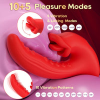 Tentacle Tongue Licking Double-headed G-spot Clitoris Vibrator