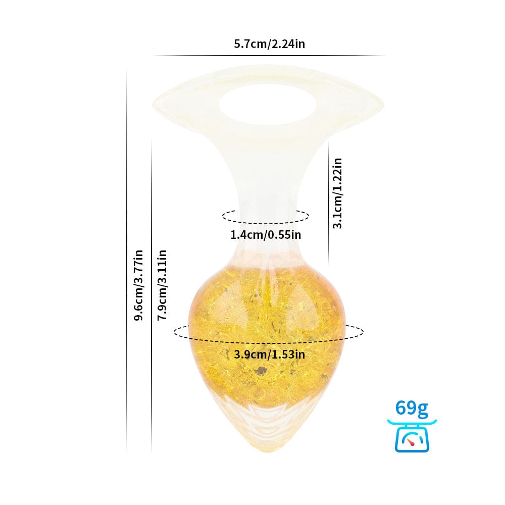 Love-shaped Crystal Wearable Butt Plug for Anal Sex