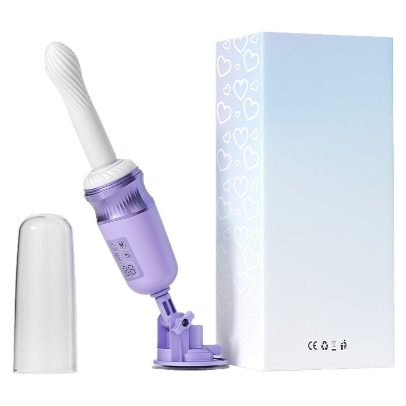Pure Moon 7 Thrusting Heating Dildo Machine G Spot Vibrator With APP Control - Lurevibe