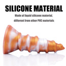 AIMITEX Gold Silicone Screw Super Thick Penis Butt Plug Anal Sex Toy - Lurevibe