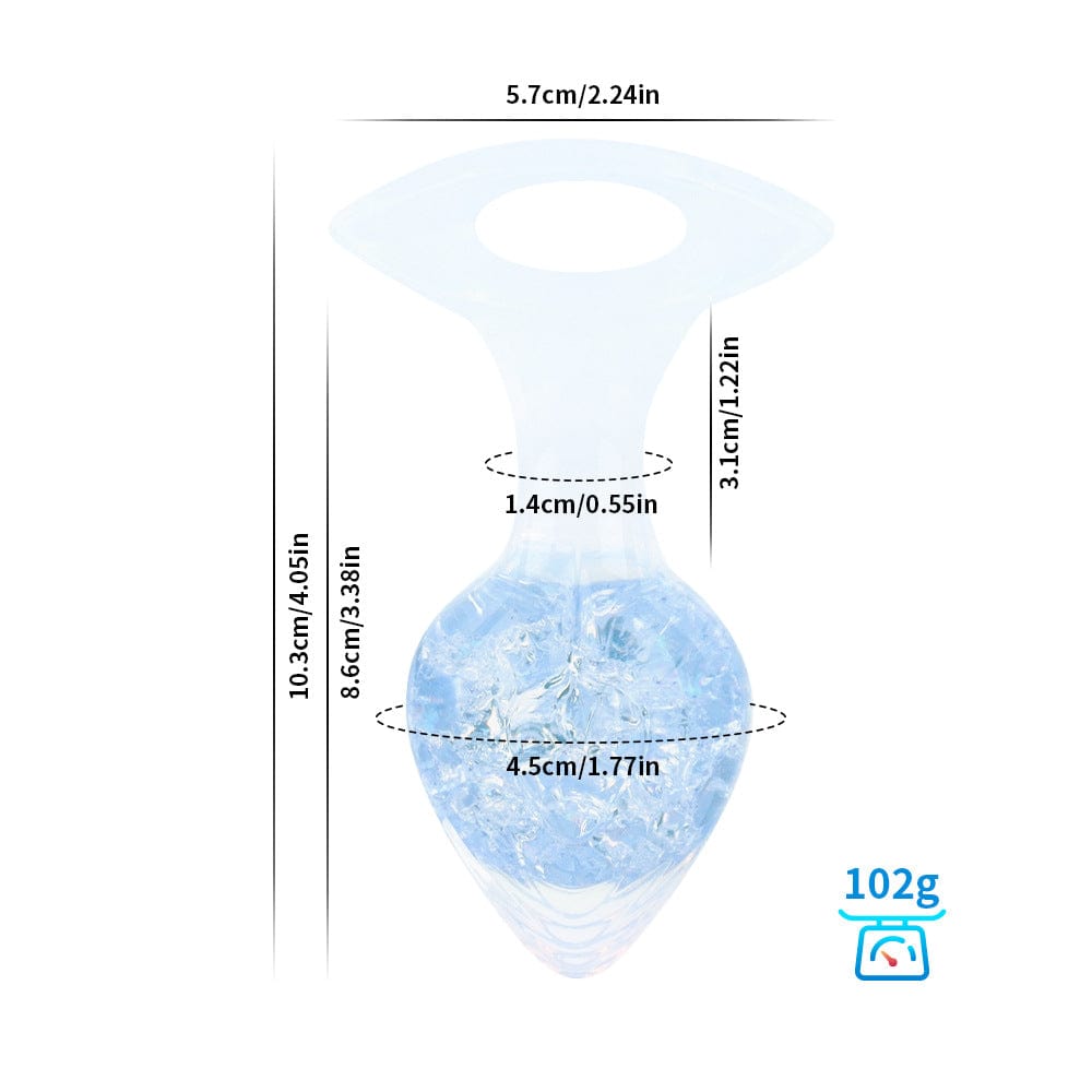 Love-shaped Crystal Wearable Butt Plug for Anal Sex