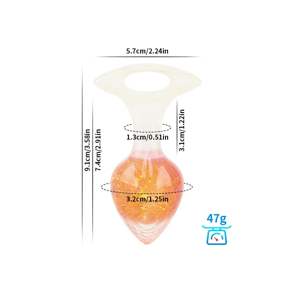 Love-shaped Crystal Wearable Butt Plug for Anal Sex