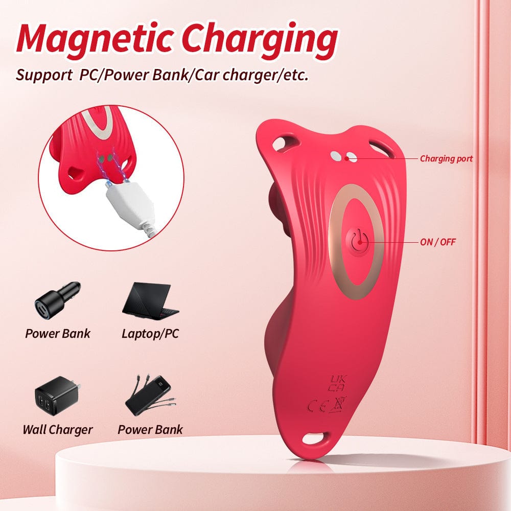 Rose Wearalbe Clitoral Massage Vibrator with Panty & Remote Control - Lurevibe