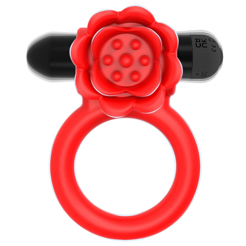 Vibrating Rose Penis Ring Clitoral Stimulation For Couple - Lurevibe