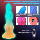 10.6In Luminous Dragon Monster Dildo Vibrator Remote Control With 10 Thrusting & Vibration - Lurevibe