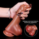 7.68 Inch Dildo Soft Manual Dildo With Double Breasts - Lurevibe