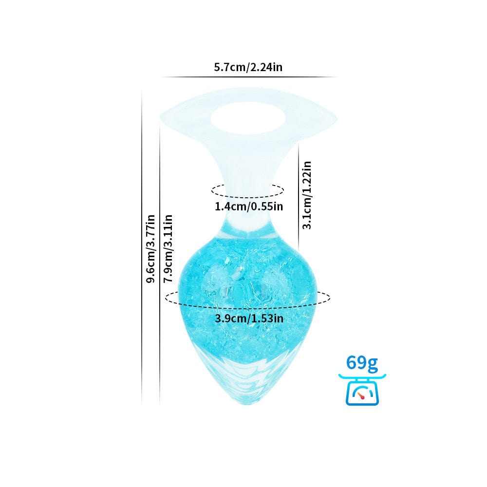 Love-shaped Crystal Wearable Butt Plug for Anal Sex