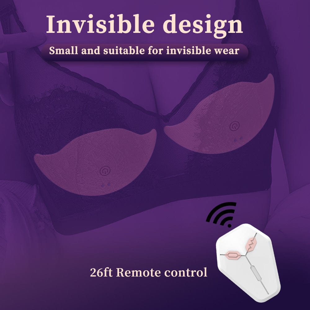 Invisible Wearable Breast Massage Vibrator With Remote Control - Lurevibe