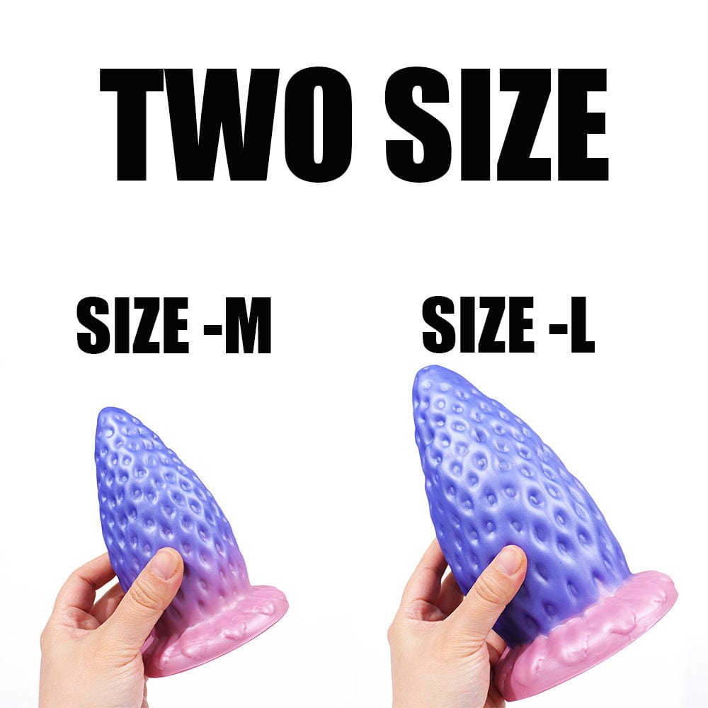 AIMITEX Super Large Strawberry Silicone Butt Plug Anal Sex Toy - Lurevibe