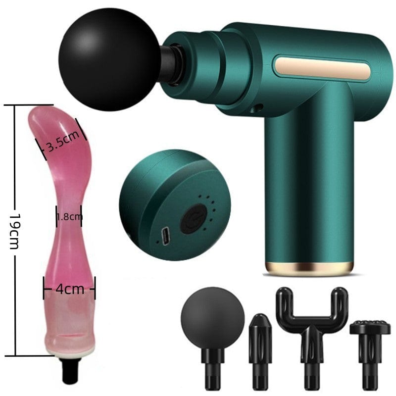 Massage Gun Modified Hand-Held Cannon Head Massage Female Masturbation Penis Back Court Vibrator - Lurevibe