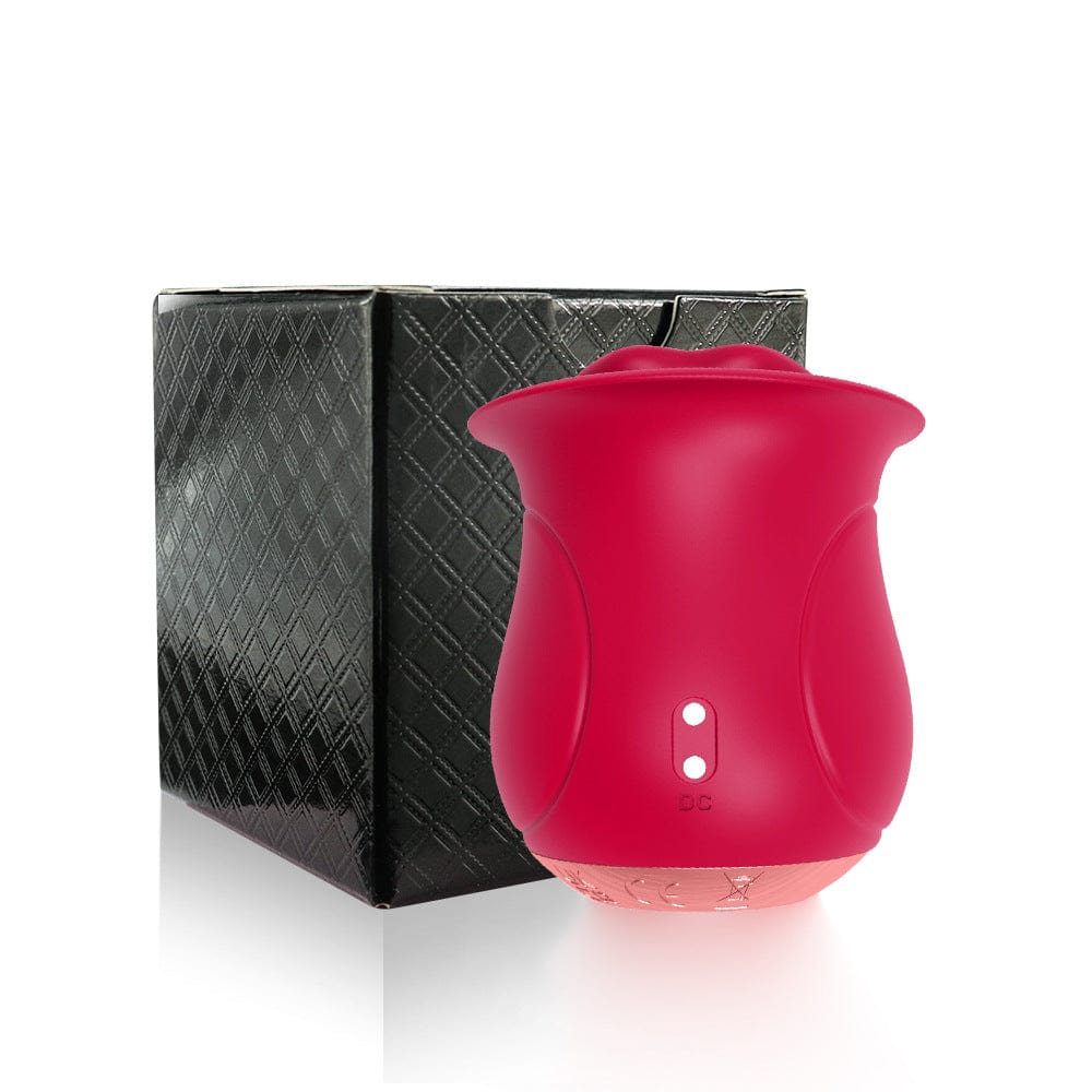 Rose Muncher - Licking Tongue Vibrator 10 French Kissing Modes - Lurevibe