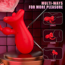 Big Mouth Clitoris Suction Anal Bead Vibrator with 10 Tongue Licking Modes - Lurevibe