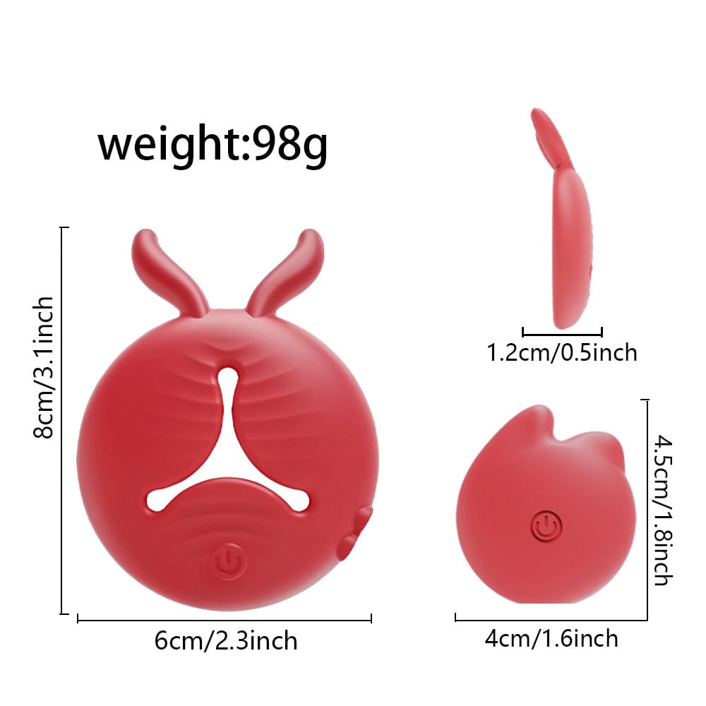 Rabbit Vibrating Nipple Clamps BDSM Toy with APP & Remote Control - Lurevibe