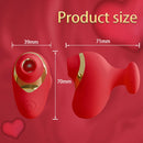 Love Shape Finger Sucking Vibrator Clitoris Stimulation For Couple Foreplay - Lurevibe