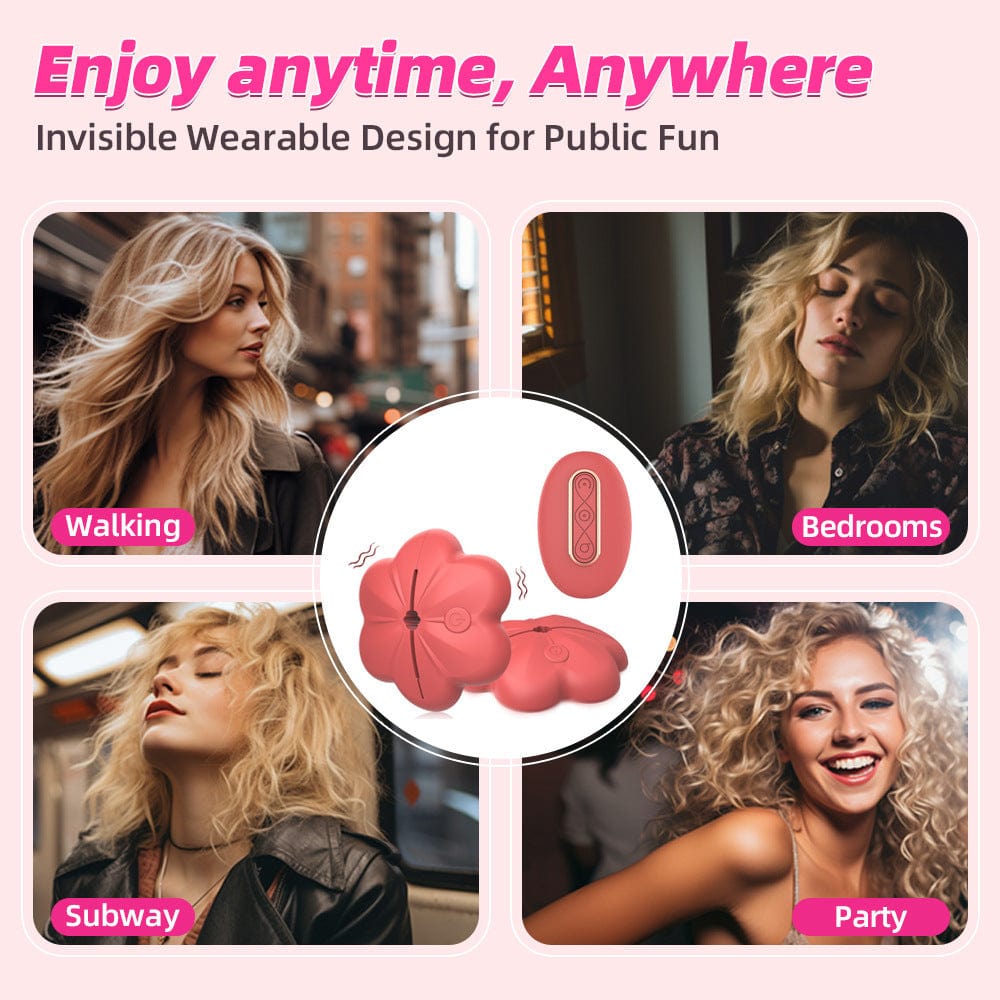 Wireless Nipple Clamp Vibrator 10 Modes 3 Clamping Forces Waterproof Nipple toys - Lurevibe