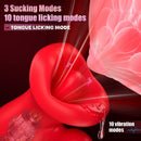 Big Mouth Clitoris Suction Anal Bead Vibrator with 10 Tongue Licking Modes - Lurevibe