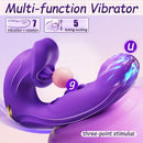 Rose Muncher Clitoris Biting Rolling Ball G Spot Vibrator - Lurevibe