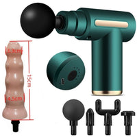 Massage Gun Modified Hand-Held Cannon Head Massage Female Masturbation Penis Back Court Vibrator - Lurevibe