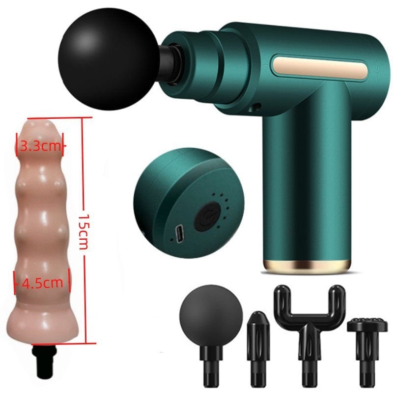 Massage Gun Modified Hand-Held Cannon Head Massage Female Masturbation Penis Back Court Vibrator - Lurevibe