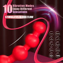 Big Mouth Clitoris Suction Anal Bead Vibrator with 10 Tongue Licking Modes - Lurevibe