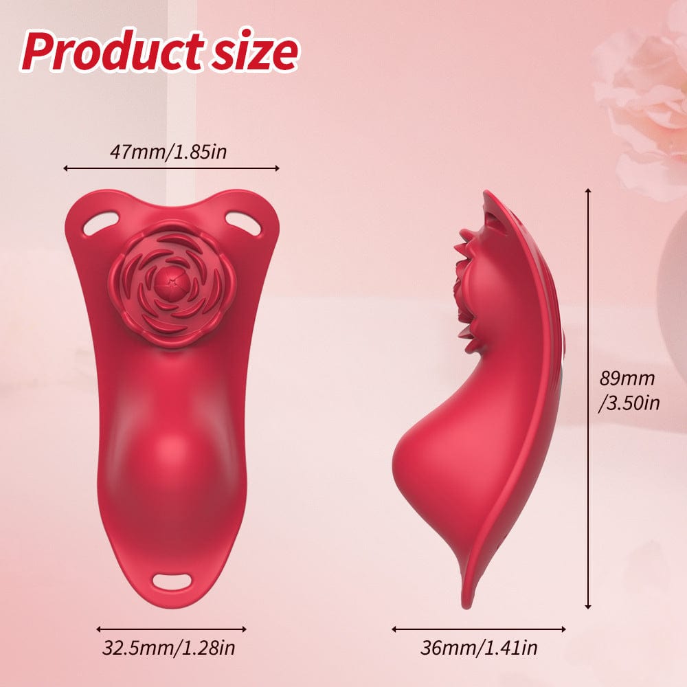 Rose Wearalbe Clitoral Massage Vibrator with Panty & Remote Control - Lurevibe