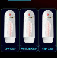 Lurevibe - App Remote Control Interactive Heated Thrusting Sucking Male Penis Stroker - Lurevibe