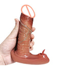 Thrusting Dildo Vibrator Realistic Wearable Clit G-Spot Massager - Lurevibe
