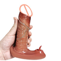 Thrusting Dildo Vibrator Realistic Wearable Clit G-Spot Massager - Lurevibe