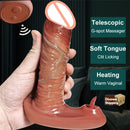 Thrusting Dildo Vibrator Realistic Wearable Clit G-Spot Massager - Lurevibe