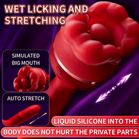 Lurevibe - Rose Tongue Licking Suction Vibrator G-spot Vibration Stimulator - Lurevibe