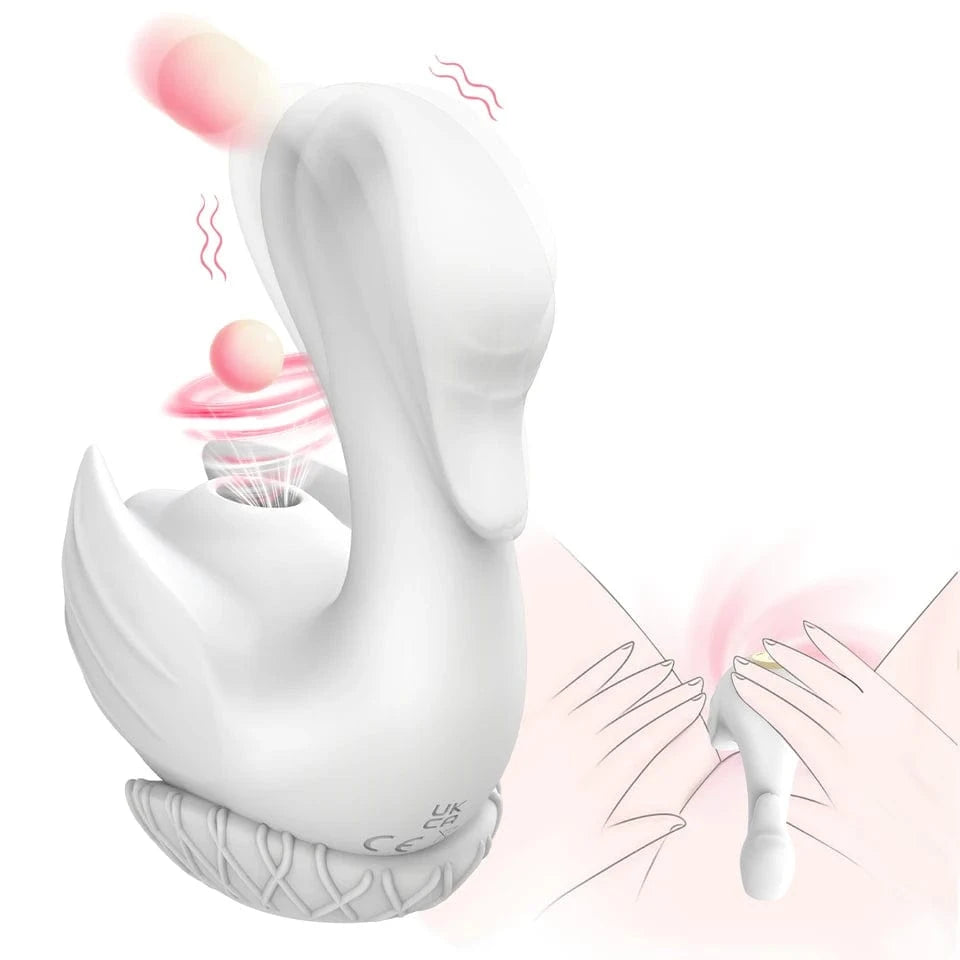 Swan Sucking Clitoral Nipple Stimulation Vibrator
