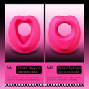 Lockink Pink Love-shaped Wearable Clitoral Suction Vibrator With Remote Control - Lurevibe