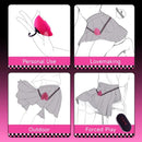 Lockink Pink Love-shaped Wearable Clitoral Suction Vibrator With Remote Control - Lurevibe
