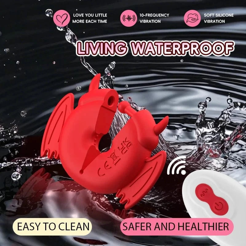 Little Devil Breast Teasing Vibrating Nipple Clamps - Lurevibe