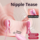 BDSM Electric Shock Nipple Clamp Breast Massager
