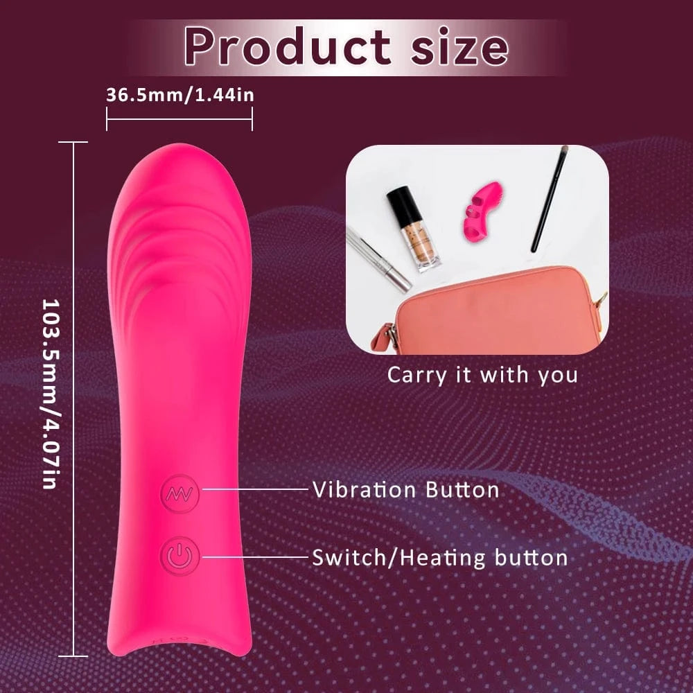 Finger Vibrator Clitoral G Spot Massager with 10 vibration For Couple Foreplay - Lurevibe