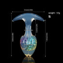 Aurora Bean Sprout Crystal Silicone Anal Plug with T-Bar Base - Lurevibe