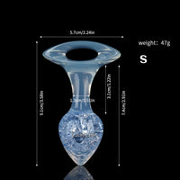 Aurora Crystal Heart-Shaped Anal Plug with Ergonomic Finger-Loop Base - Lurevibe