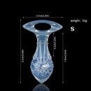 Aurora Drill Bit Crystal Silicone Anal Plug with Oval Pull Loop - Lurevibe